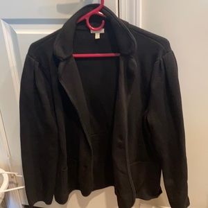 Talbots extra-large black sweater like blazer